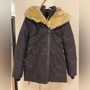 Aritzia’s babaton faux fur coat